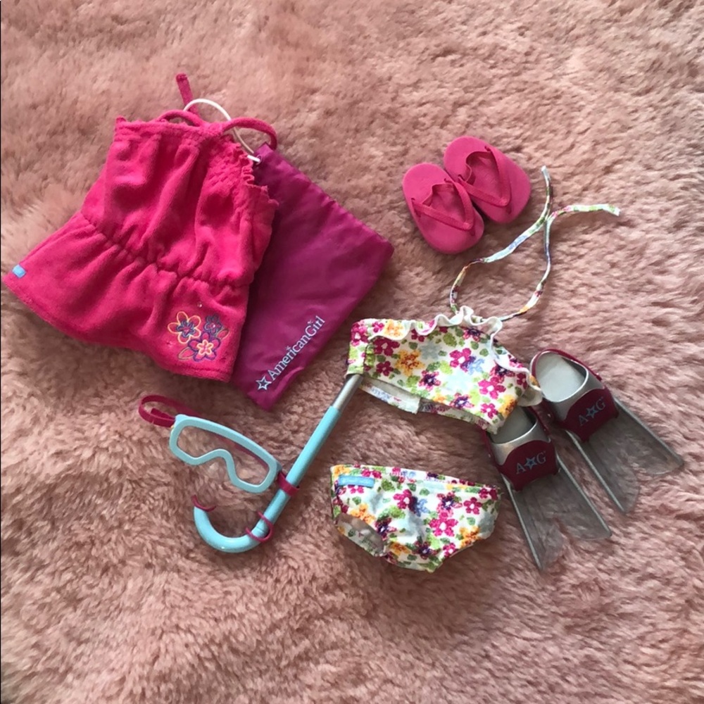 An American Girl swim kit